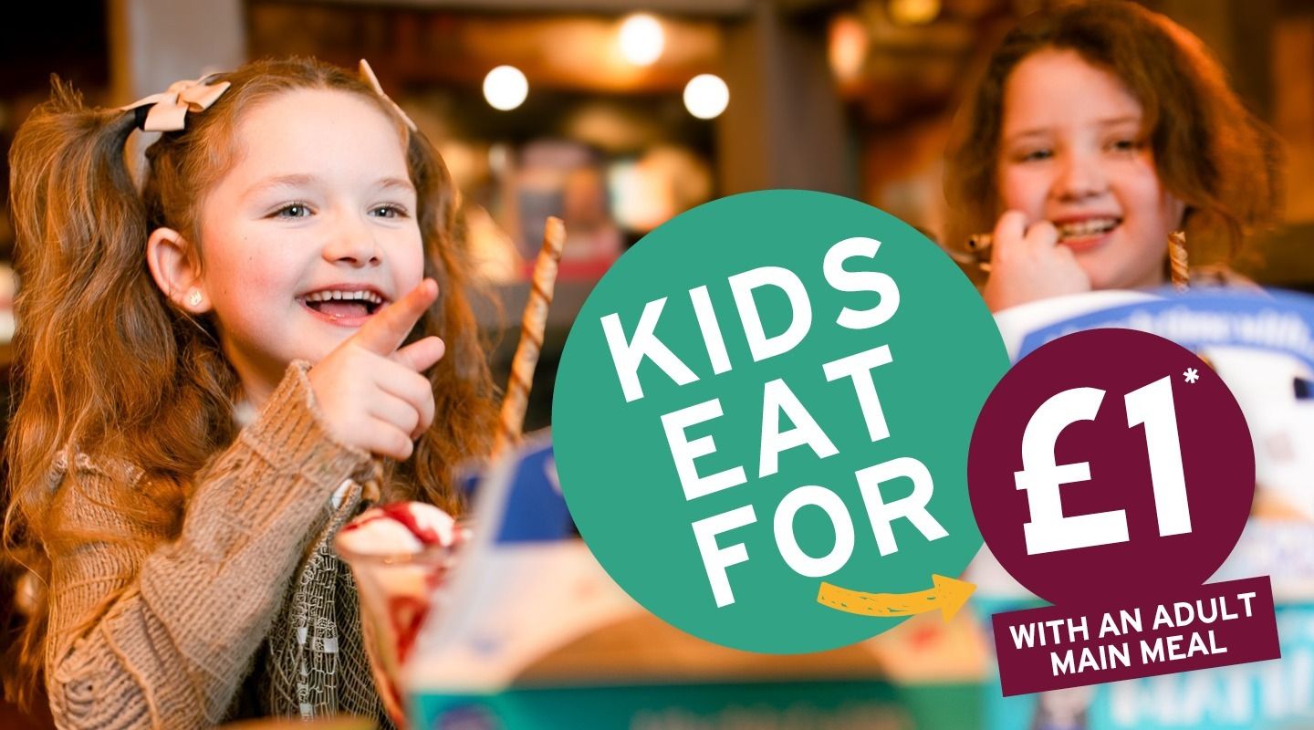 Kids Eat for £1 is back for Easter Half-term!